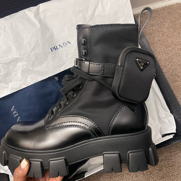 Monolith leather and nylon fabric boots - Picture 8 of 8